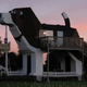 Los amantes de los perros tienen que añadir esta casa con forma de sabueso a su lista de destinos.